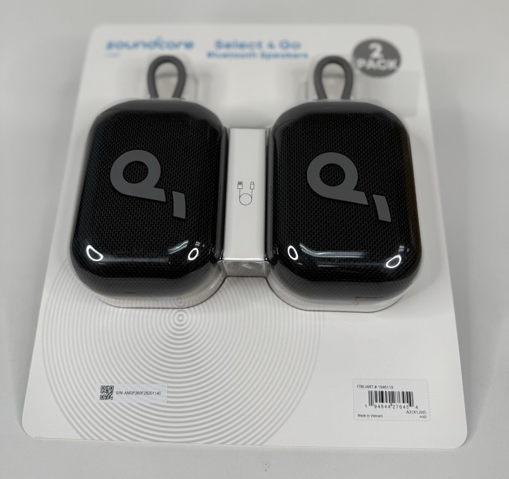 Soundcore Select 4 Go Bluetooth Speaker by Anker, 2-pack Floatable IP67 Outdoor