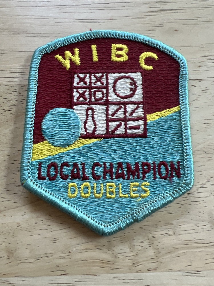Vintage Patch, Bowling WIBC Local Champion Doubles Bowling Patch