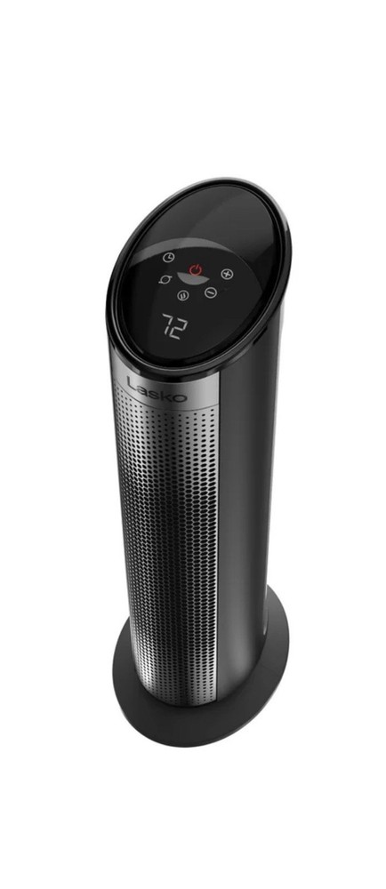 Lasko 1500W 22" Digital Ceramic Tower Space Heater with Child Lock & Remote