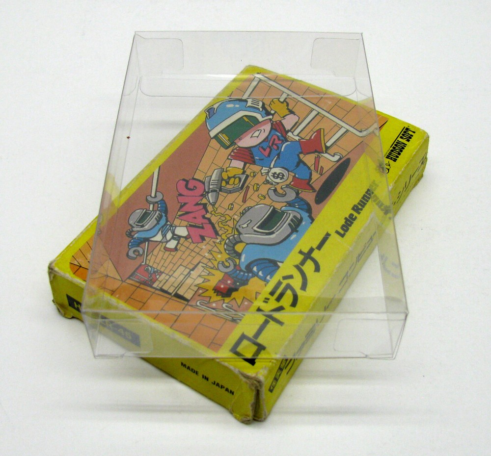 10X NINTENDO FAMICOM SMALL CIB GAME - CLEAR PLASTIC PROTECTIVE BOX - READ!