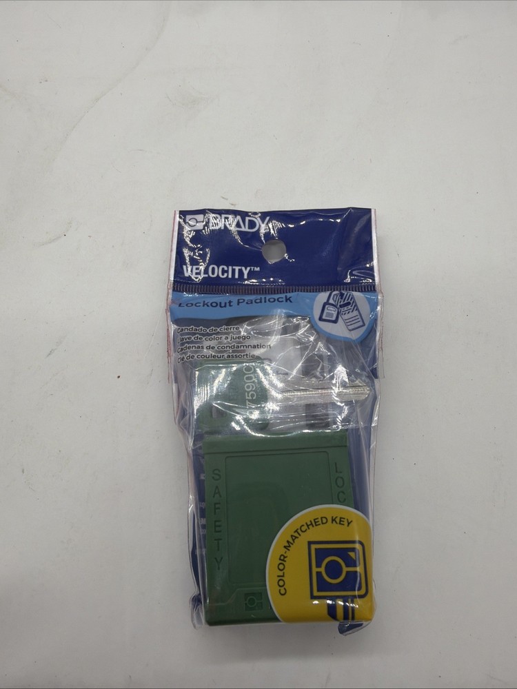 4 Pack BRADY SDPL-GRN-38PL Padlock, 793EE2