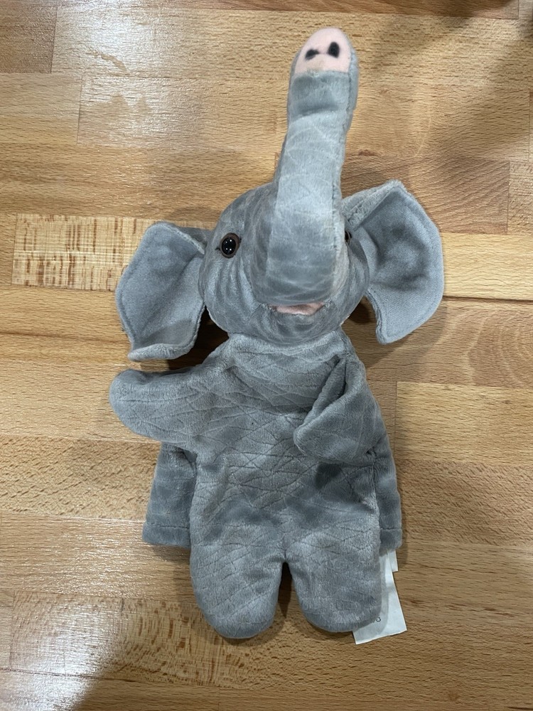 Pier 1 Imports Elephant Hand Puppet 9” G-22