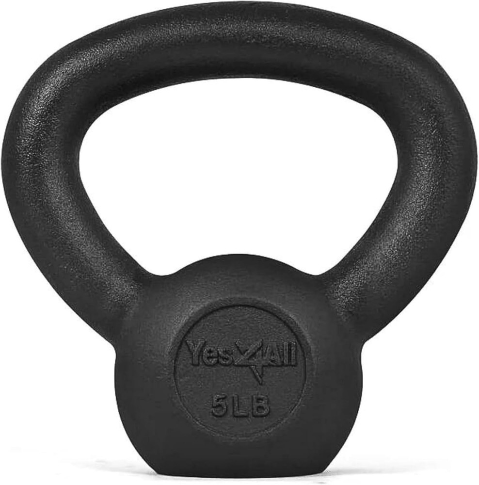 Ergonomic 5-80 Lb Cast Iron Kettlebell Set for Optimal Workout Performance