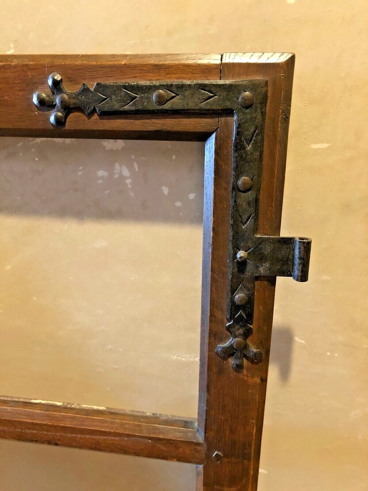 16th Century oak wood frames (2) with hardware