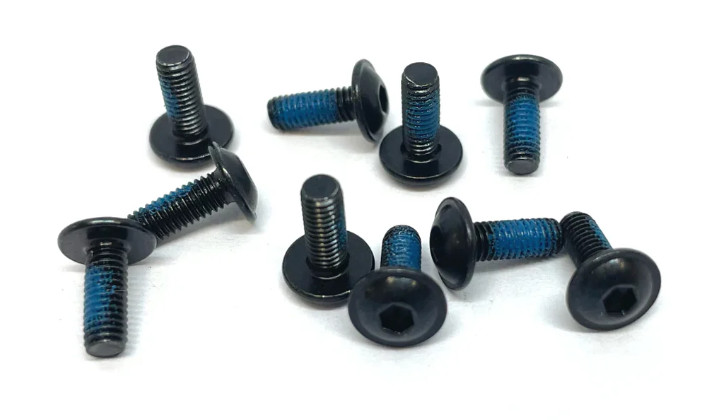 Fox Mud Guard Bolts 36/38/40mm - Black, 10 Pack