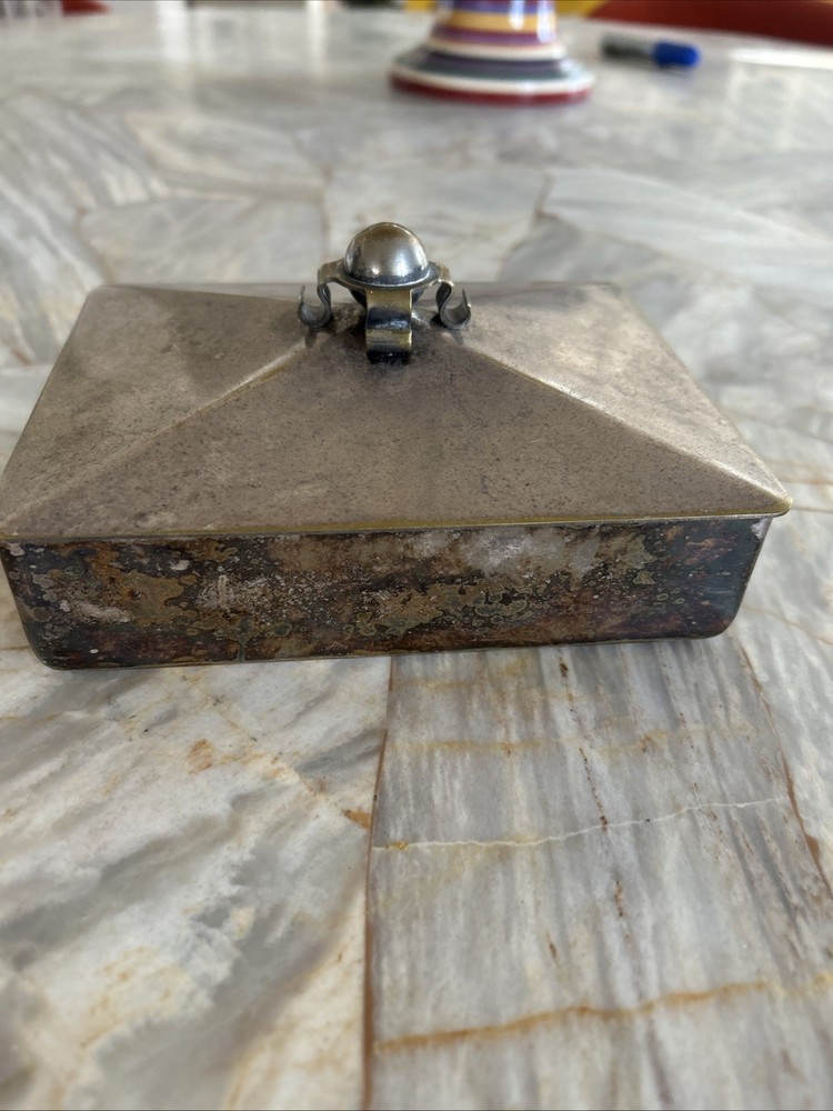 Antique Silver Plated Cigarette Box