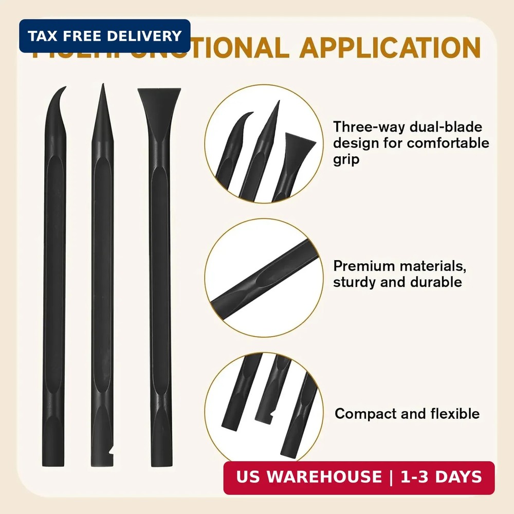 12PCS Crevice Cleaning Tool, Plastic Scraper Tool Non Scratch Multipurpose Pen-S
