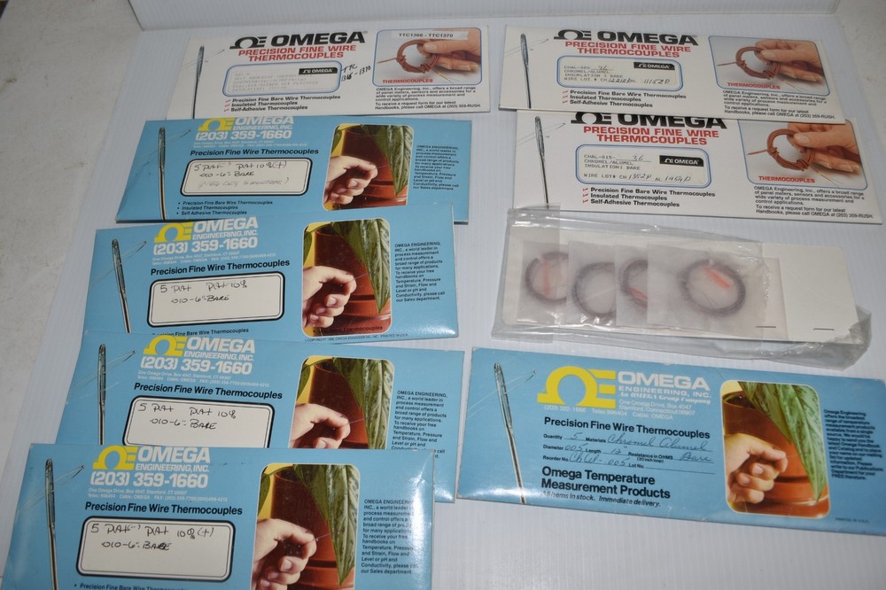 OMEGA ENGINEERING PRECISION FINE WIRE THERMOCOUPLES VARIOUS SIZES (LAT63)