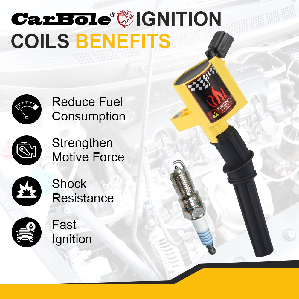 8PCS Ignition Coil Pack and Iridium Spark Plug For Ford F-150 4.6L 5.4L V8 DG508