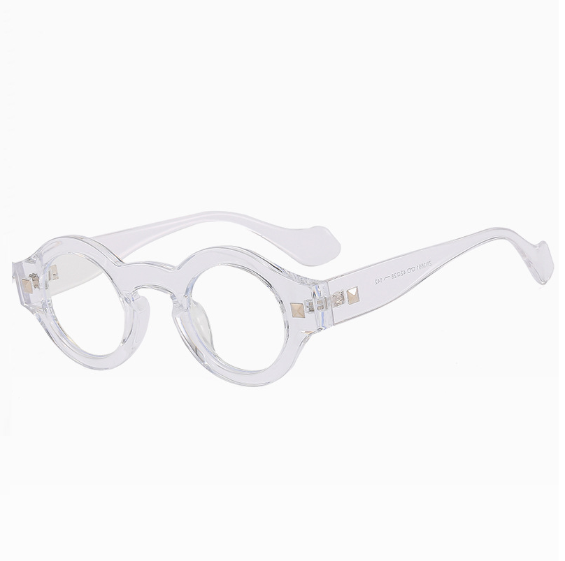 Round Thick Frame Blue Light Blocking Reading Glasses For Men Clear Lens Glasses