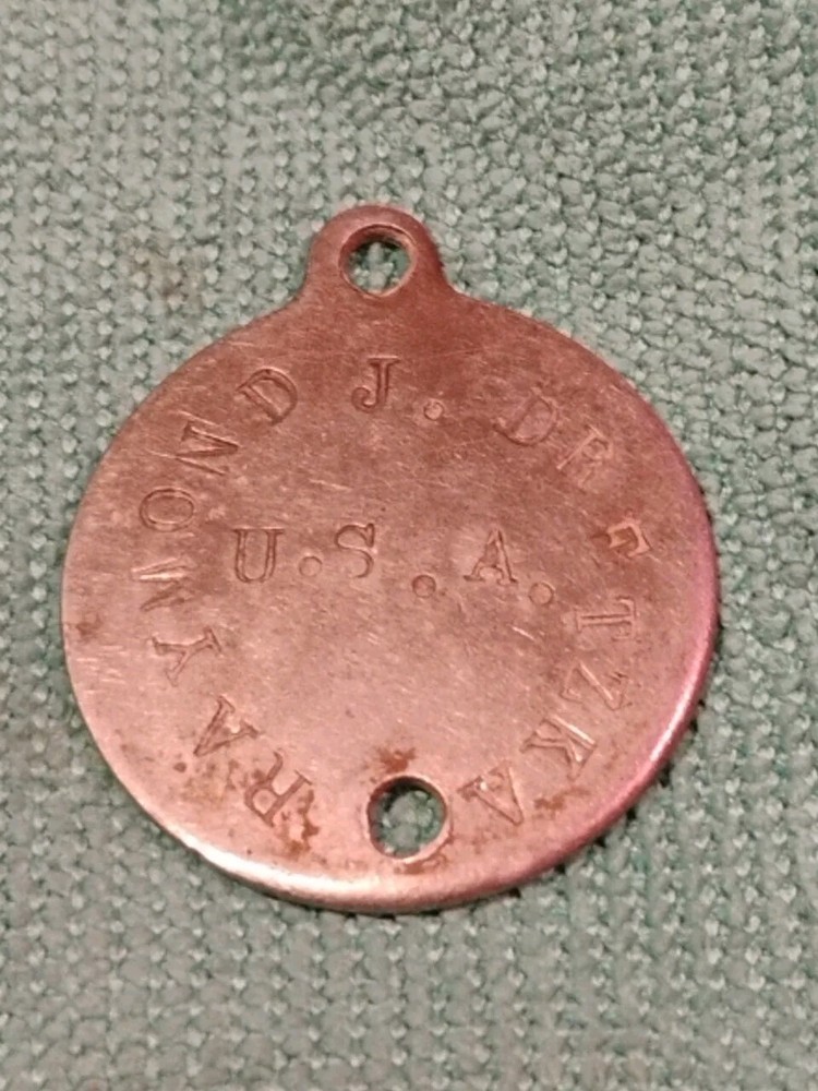 ORIGINAL WORLD WAR 2 WWII US DOG TAG Machine Gunner (1)