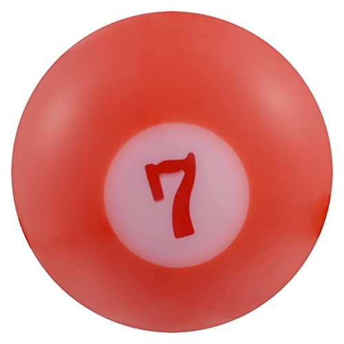 Round Ball Shift Knob, Gear Shifter Knobs with 3 Adapters Head Orange Red