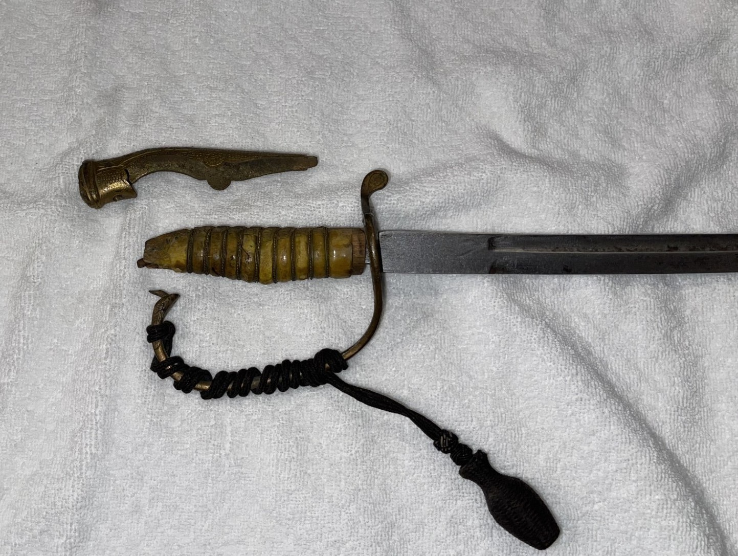 WWII Japanese Imperial Army Kyu-Gunto Sabers with scabbards & tear drop tassels