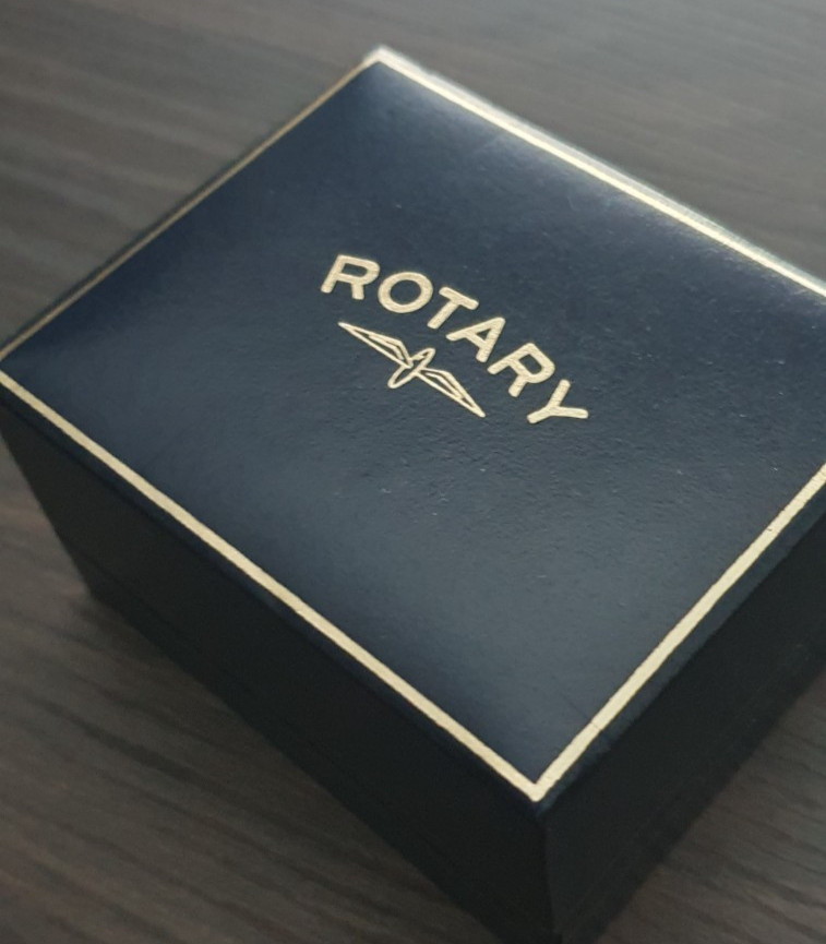 ROTARY WATCH PRESENTATION BOX - BLUE - BOX ONLY - REPLACEMENT GIFT BOX