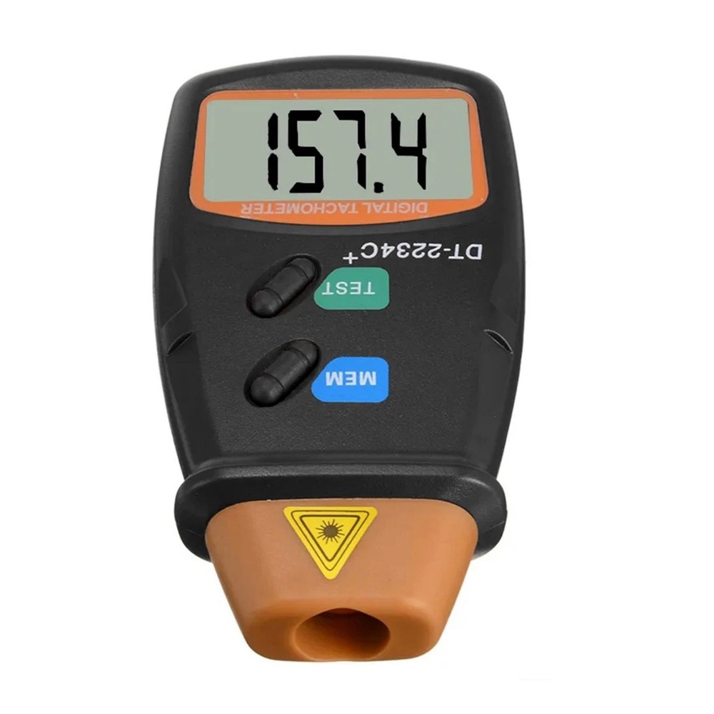 Non Contact Tachometer Digital for Motor RPM with Memory Function LCD Screen