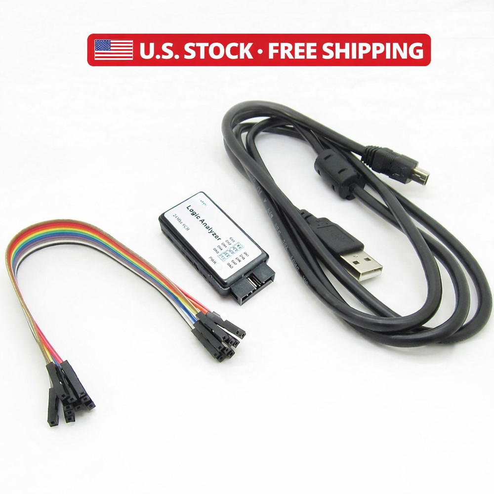 USB Logic Analyzer 24MHz 8 Channel FOR UART SPI I2C Debug