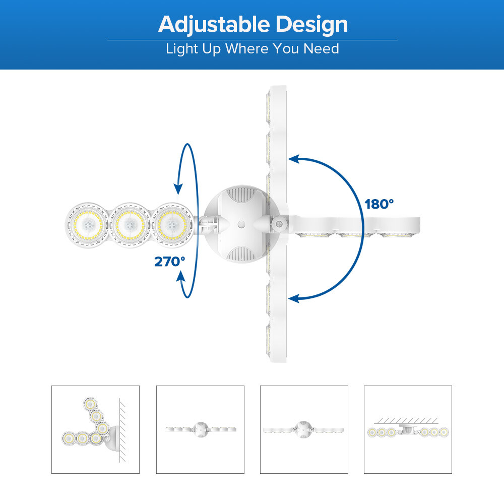 10000LM Outdoor Safety Motion Sensor LED Security Light Wall Mounted