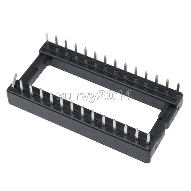 10PCS 28 PIN 28PIN DIP IC Socket Adaptor Solder WIDE Type Socket Pitch Dual