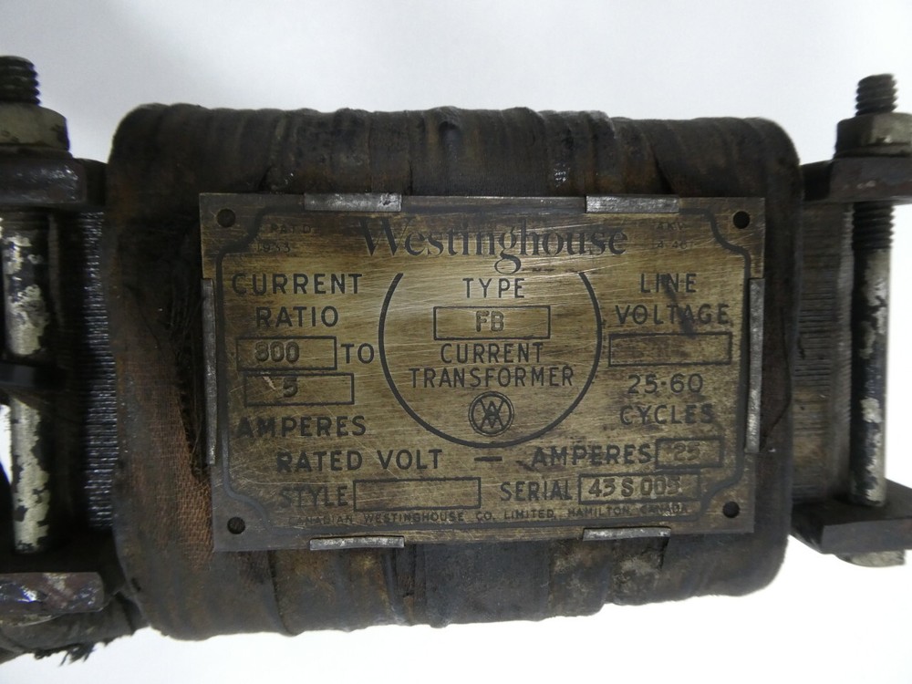 Westinghouse FB Current Transformer 800:5a