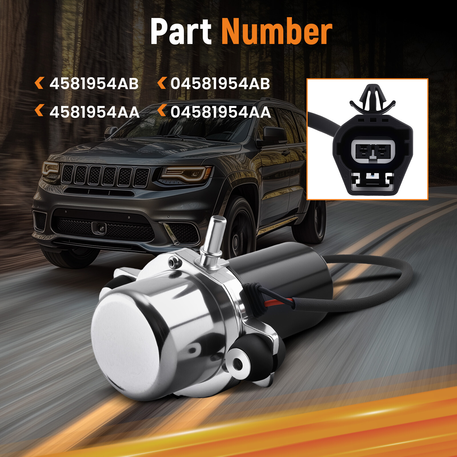 Vacuum Pump For Jeep Grand Cherokee Dodge Durango 3.6L 2016-2019 04581954AB