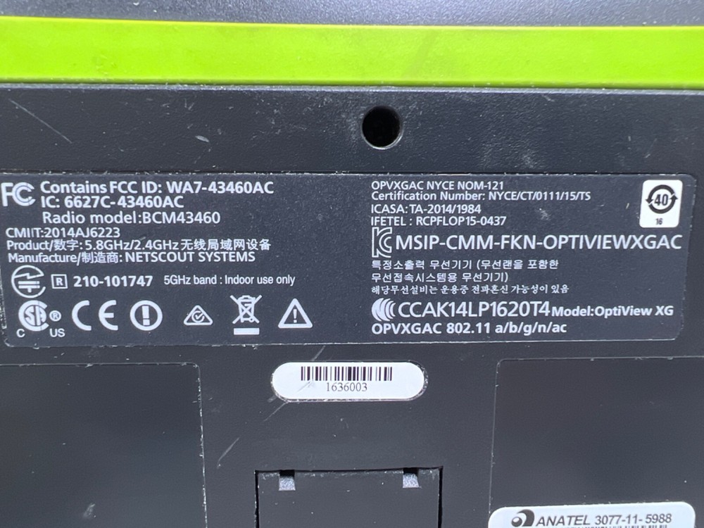 NetScout OPVXG-EXPT OptiView XG Network Analysis Tablet, 10 Gbps