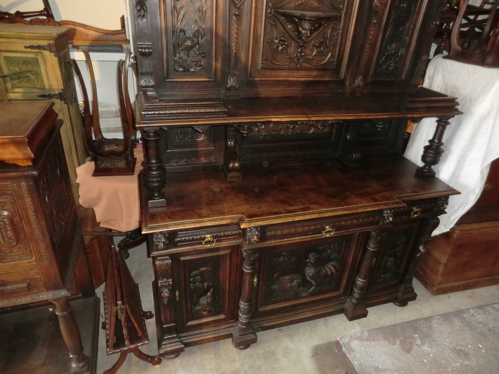 18th Century Russian Elaborately Carved Sideboard