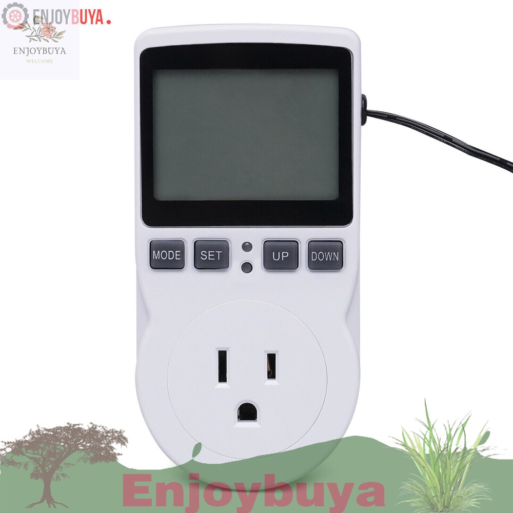 LCD DIGITAL PLUG IN THERMOSTAT TIMER SWITCH SOCKET TEMPERATURE CONTROLLER SWITCH