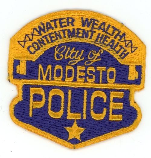 CALIFORNIA CA MODESTO POLICE NICE SHOULDER PATCH SHERIFF