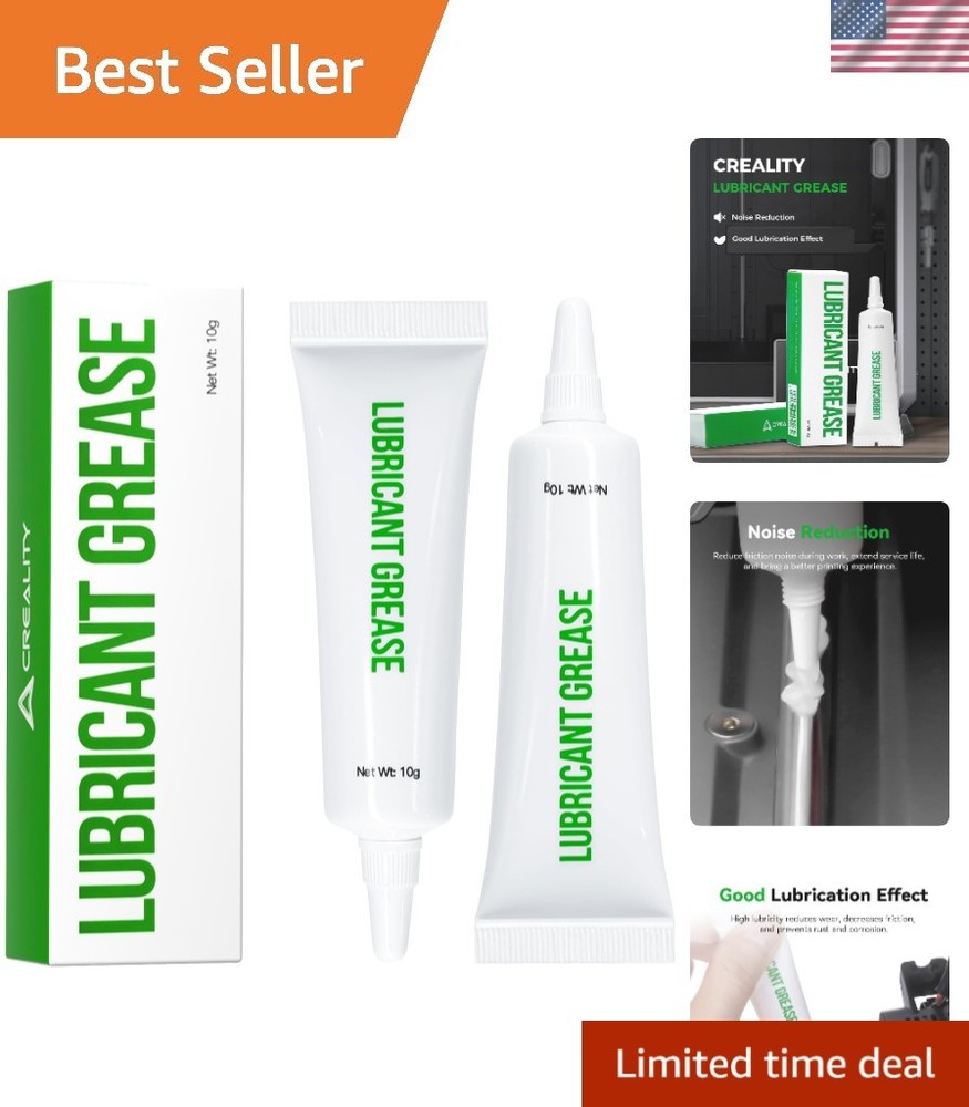 Non-Toxic 3D Printer Lubricant - Maintain Precision & Quiet Printing, 2 Pack