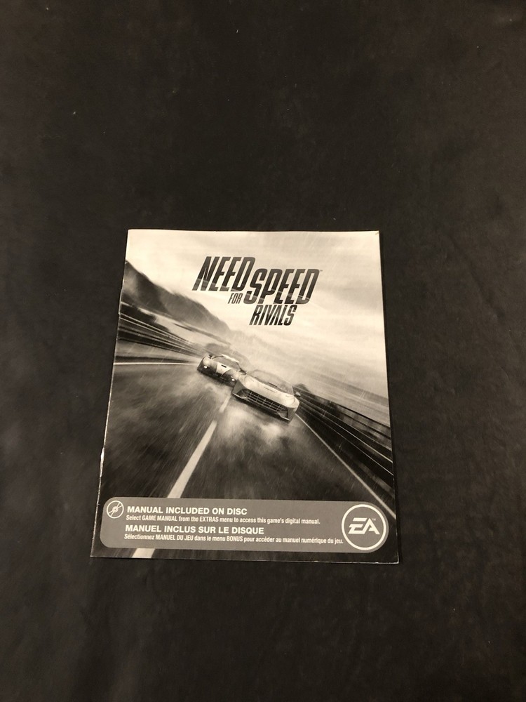 need for speed rivals ps3 Manual insert only