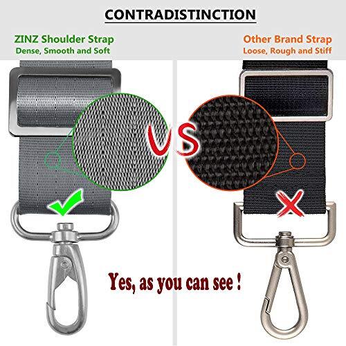 Bag Shoulder Strap, Padded Adjustable Shoulder Strap Replacement 57“ Dark Gray