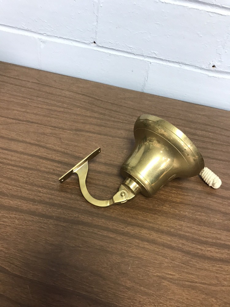 Small Brass Wall Hanging Bell “Smooth Sailing”