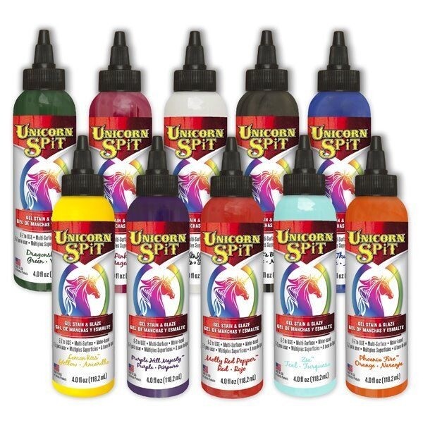 Unicorn Spit Wood Gel Stain & Glaze 4oz Wood Glass Metal + More  PICK YOUR COLOR