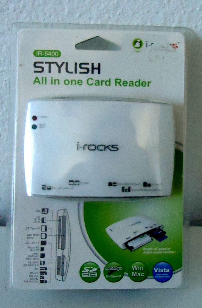 I-rocks IR-5400 STYLISH Multi Card White Reader