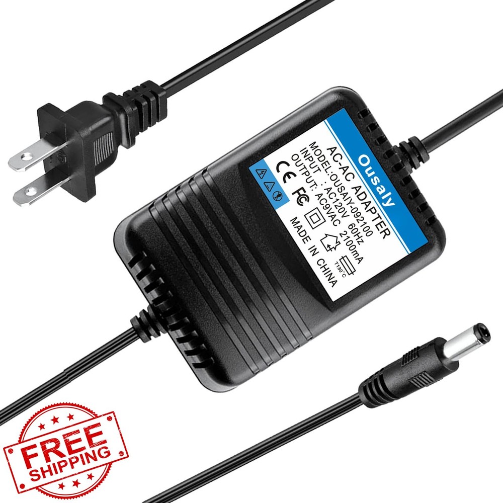 9VAC Power Charger for Line 6, Digitech, GNX Guitar Processors
