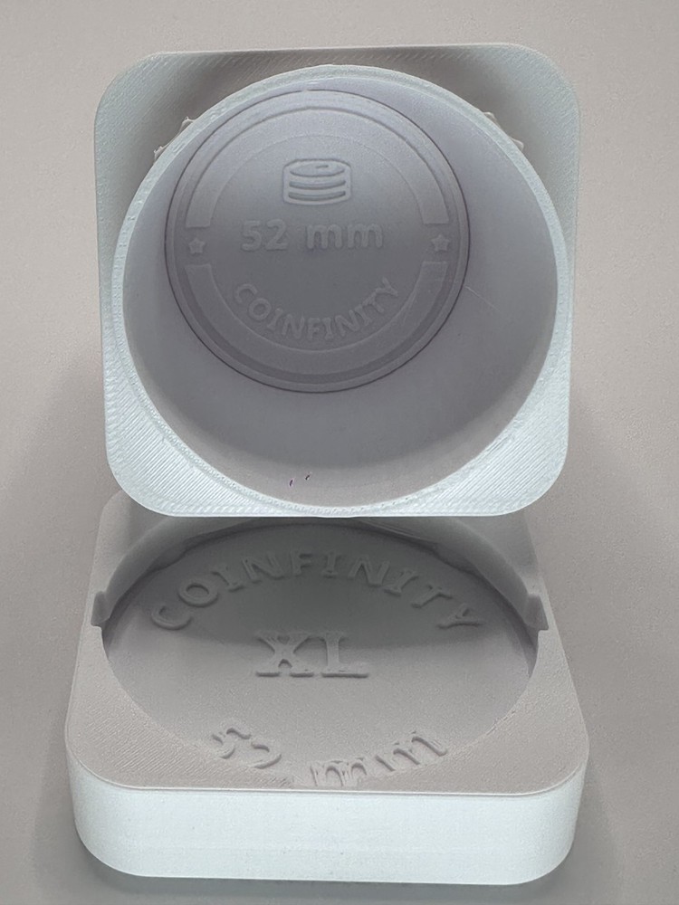 Coinfinity XL 52 mm Stacker | Modular Magnetic Storage for Large Silver Coins