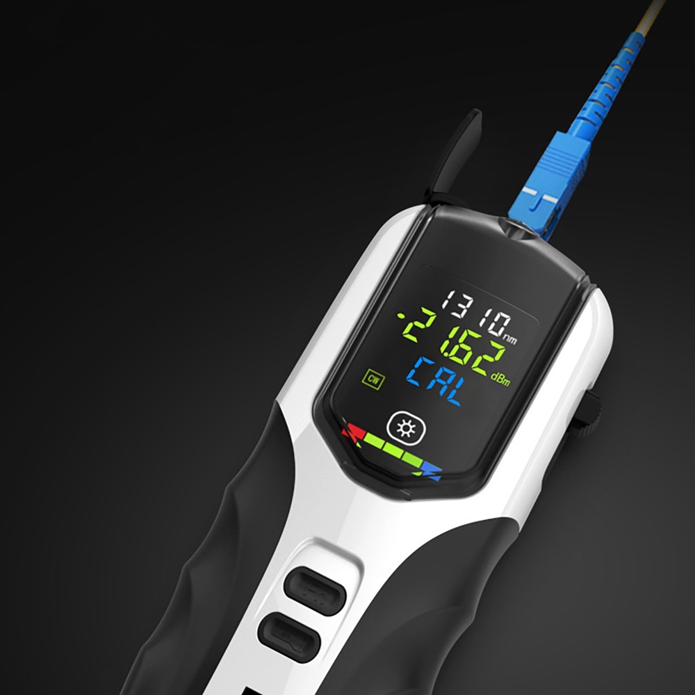 Multifunction Optical Power Meter ‑50~+26dBm Fiber Optic Cable Tester Tool