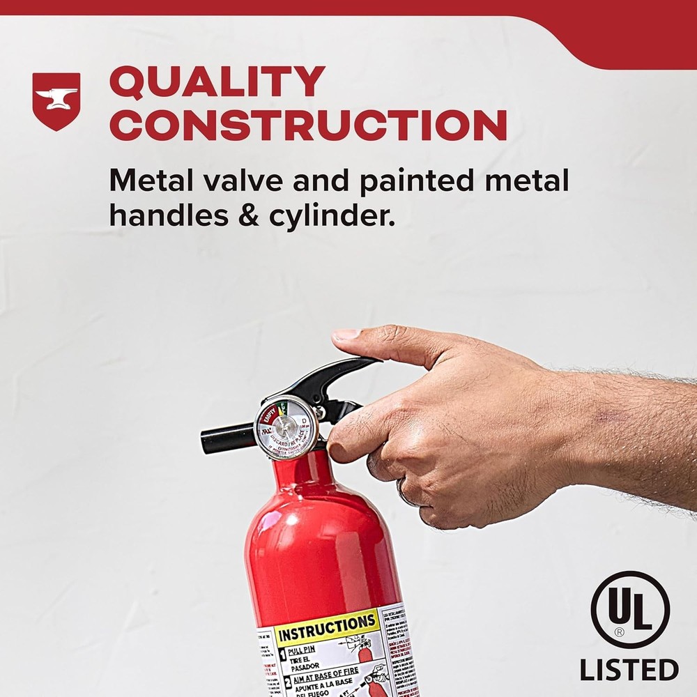Kidde FA110G Fire Extinguisher 1A10BC Multi Purpose Home Office Dorm Red