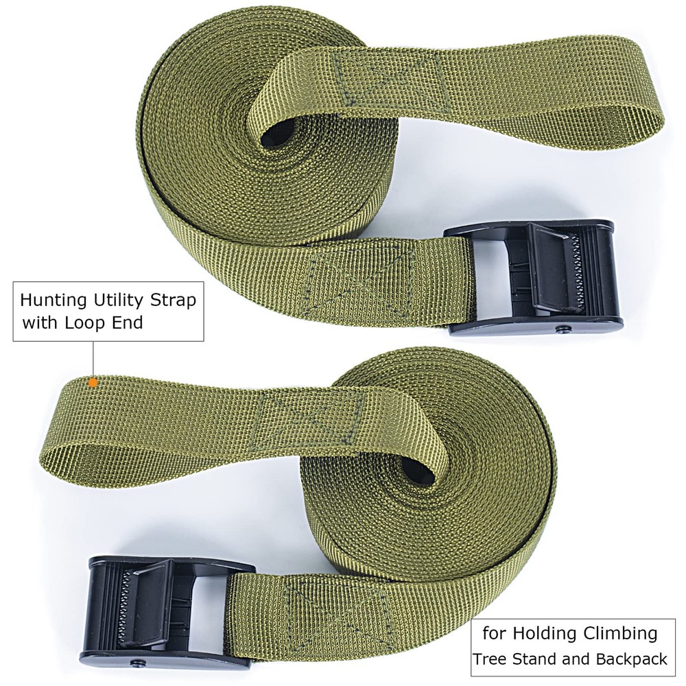 WILLWIN Tree Stand Stabilizer Straps, Accessories, Large, Green
