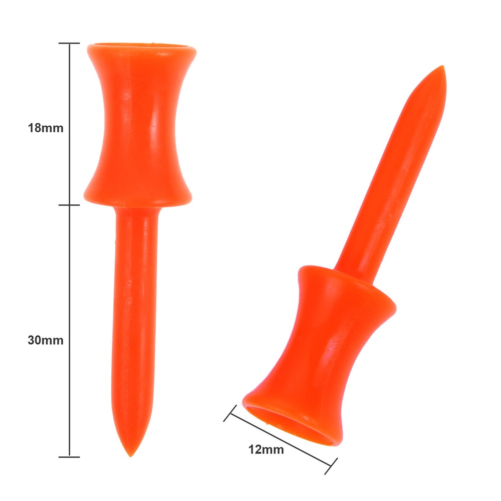 New 48mm Golf Tees Step Down Plastic Graduated Castle Tee Height Control 100pcs