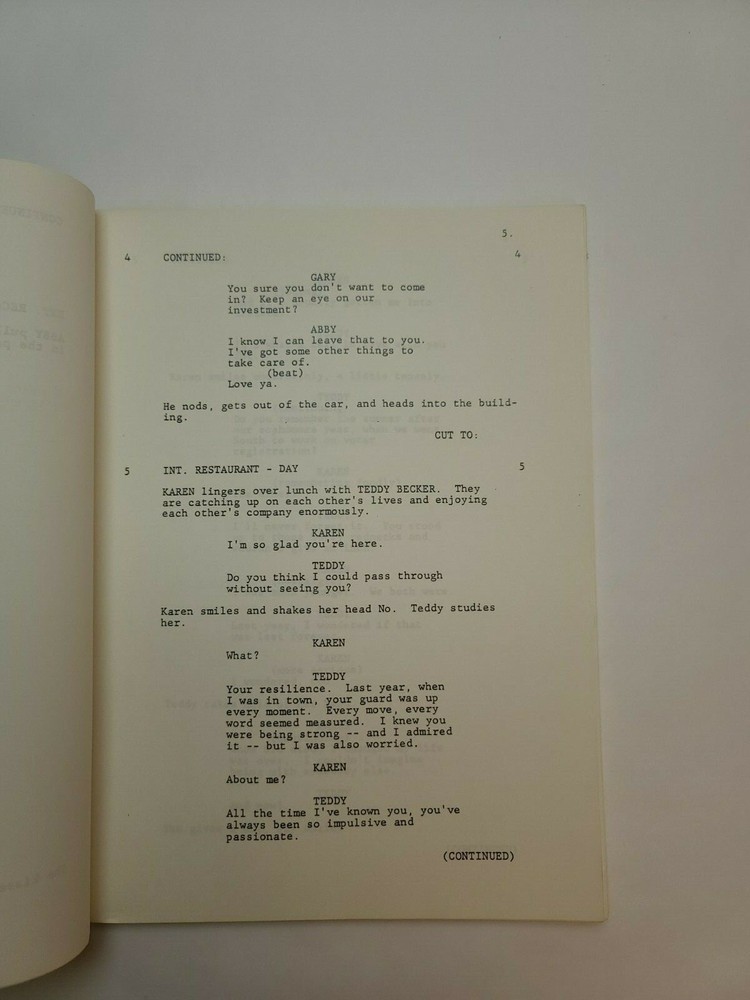 KNOTS LANDING / Joel Steiger 1982 TV Script, Jon Cypher "And Teddy Makes Three"