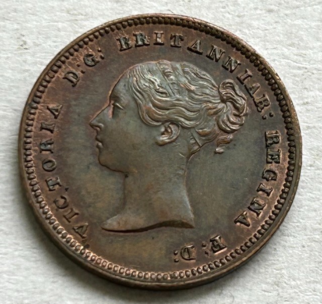GREAT BRITAIN 1/2 FARTHING 1843