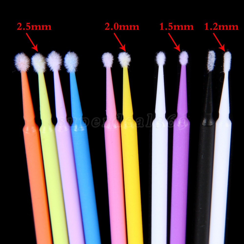 100pcs/pack Dental microbrush micro brush applicator tip regular/fine/ultrafine