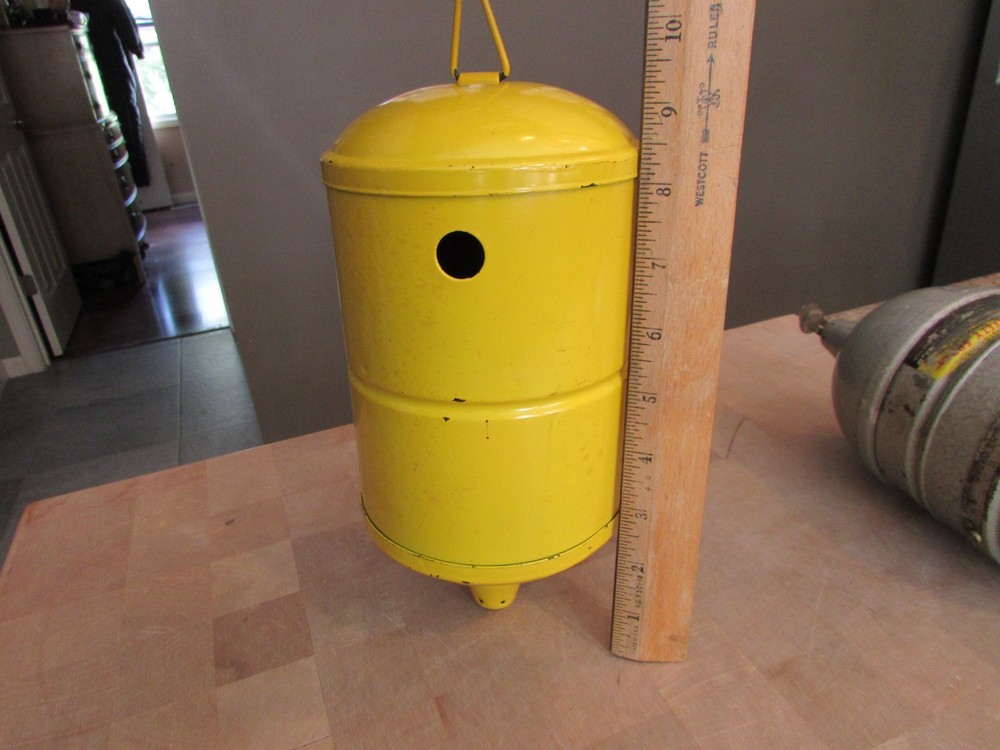 Vintage OVERHEAD CANNISTER Auto Safety Spray Fire Control System 2 PCS. EMPTY