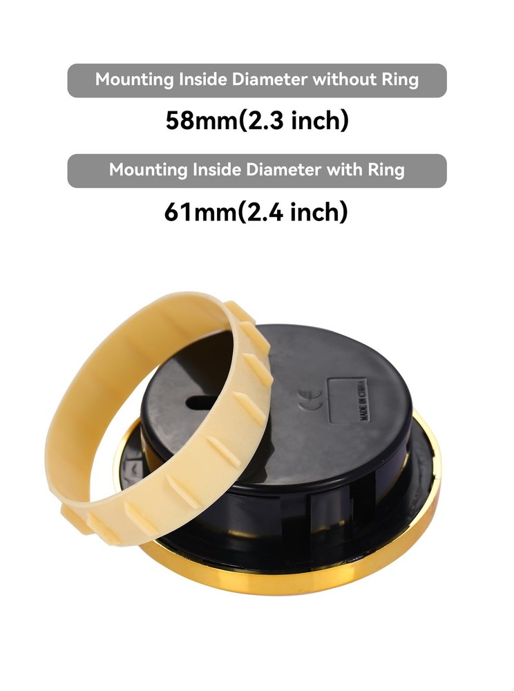 Clock Insert 70mm (2.8 Inch), Arabic Numerals Clock Decor, Quartz Clock Repla...