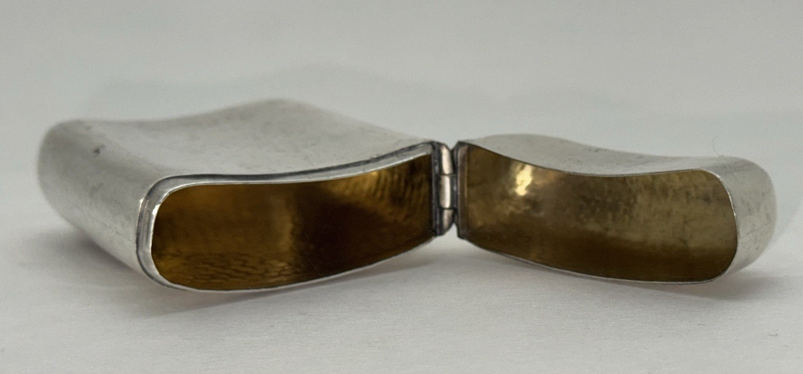 A FABULOUS GORHAM JAPANESE MANNER STERLING SILVER COPPER MIXED METALS MATCH SAFE