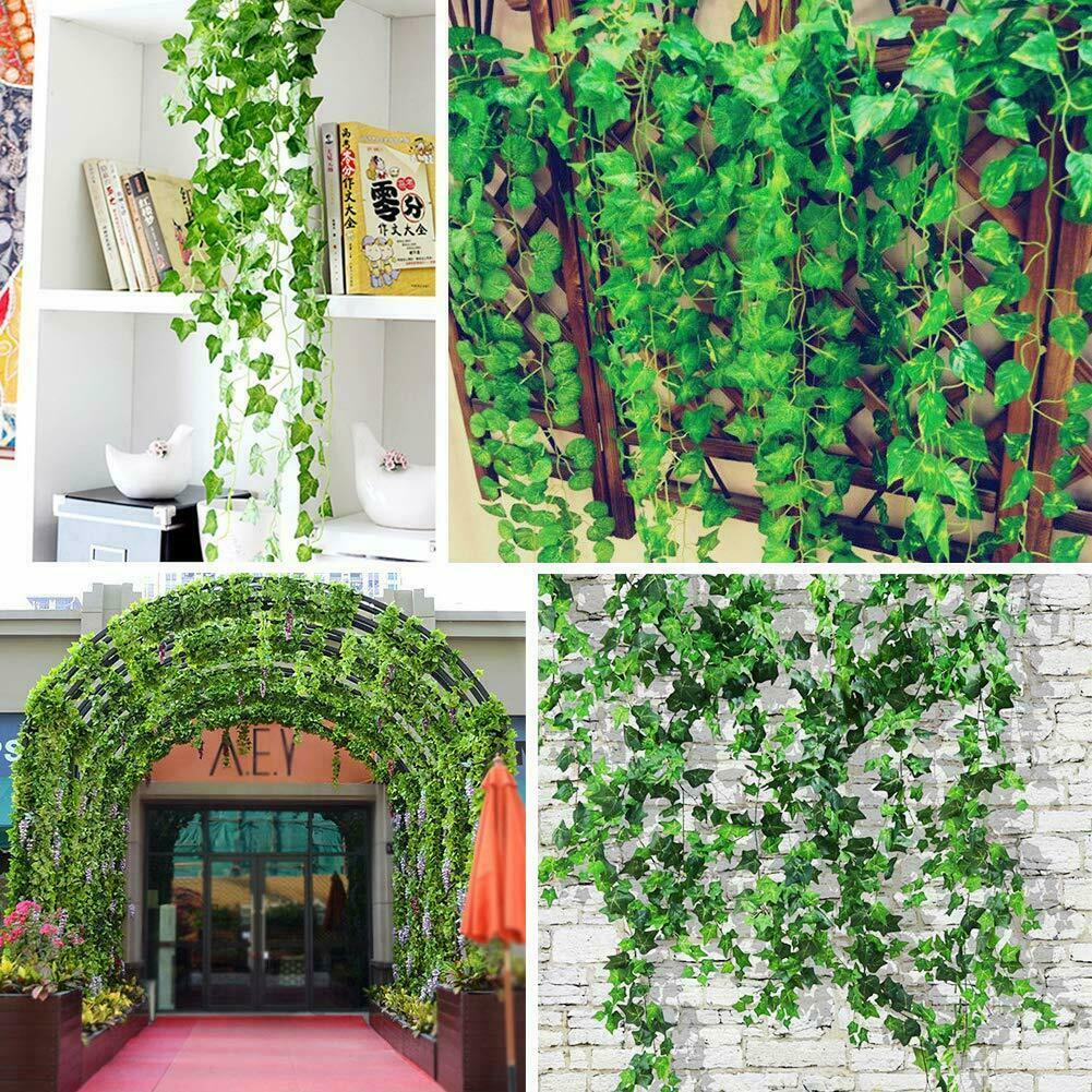 6 PACK 6.5 Ft Artificial Hanging Garland Ivy Leaves Plants Vines Home Decor USA