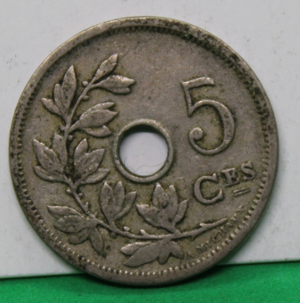 1906 Belgium 5 Centimes