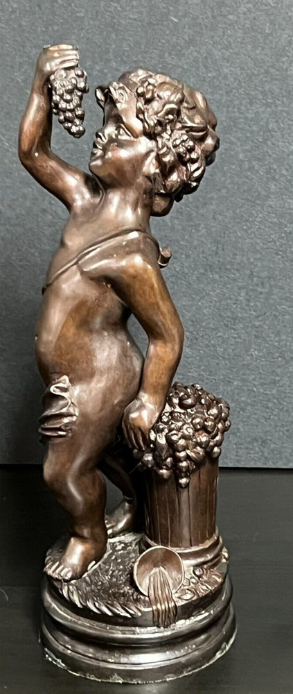 Vintage BRONZE CHERUB STATUE