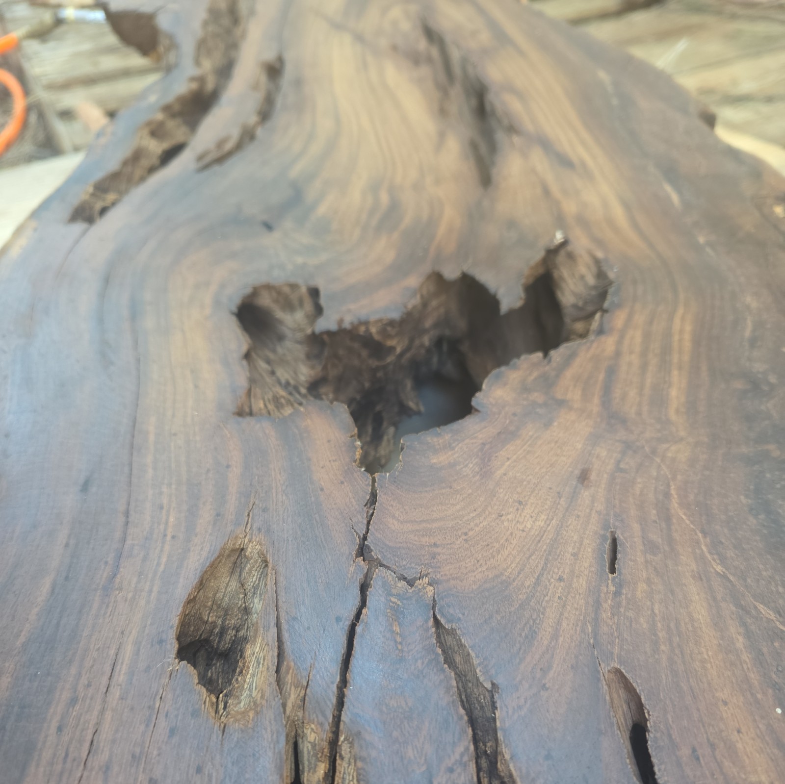 Desert Ironwood Live Edge Slab Epoxy Resin River Table Woodworking Art Mill Log